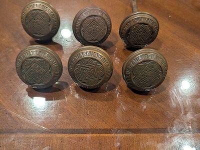 Antique door knobs and key plates