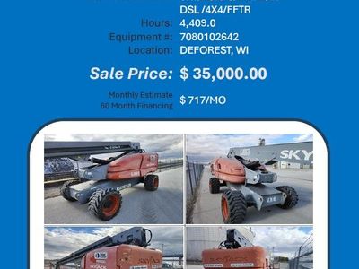 Boom lift Sky Jack S660 DSL 4x4 boom lift 2017