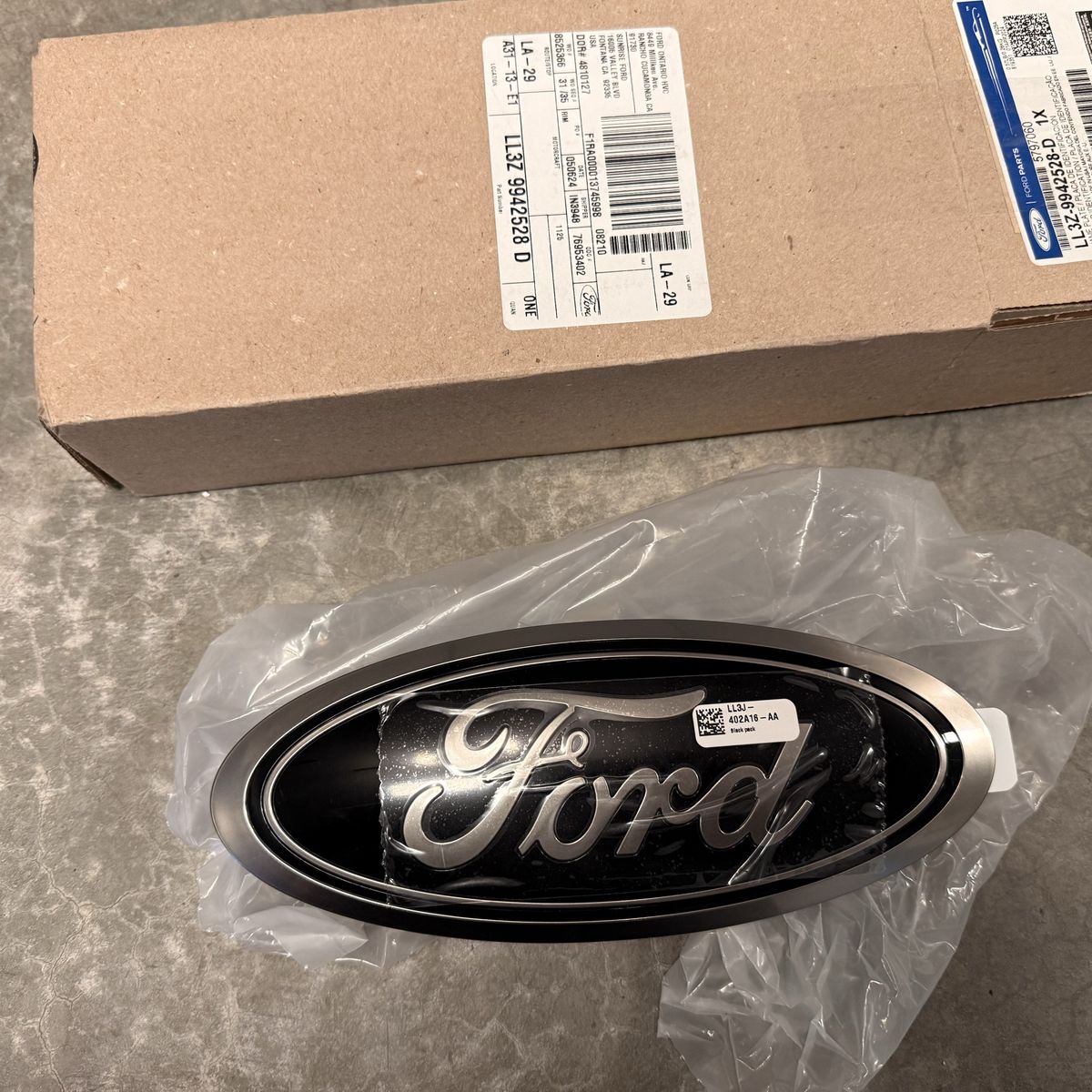 Blacked Ford Oval brand New