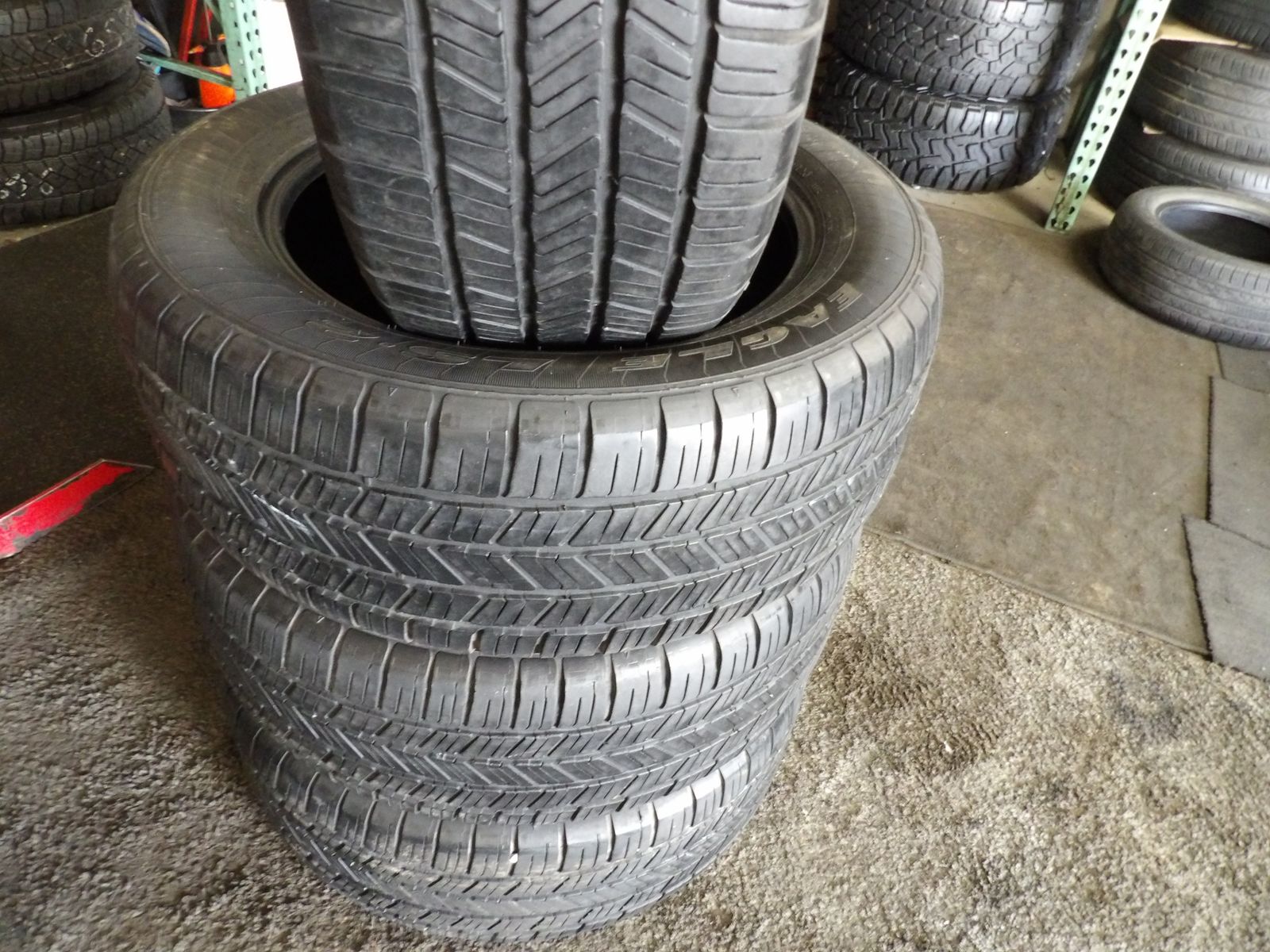 275/55R20 GOODYEAR EAGLE LS-2 SET OF USED TIRES