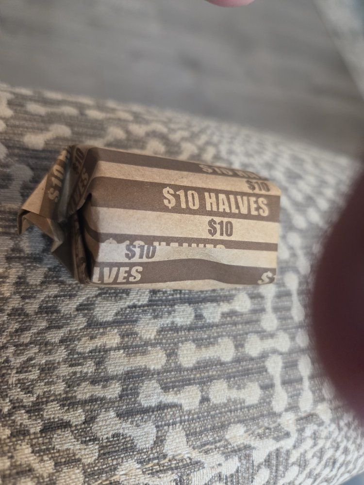 full roll of Kennedy half dollars20 coin