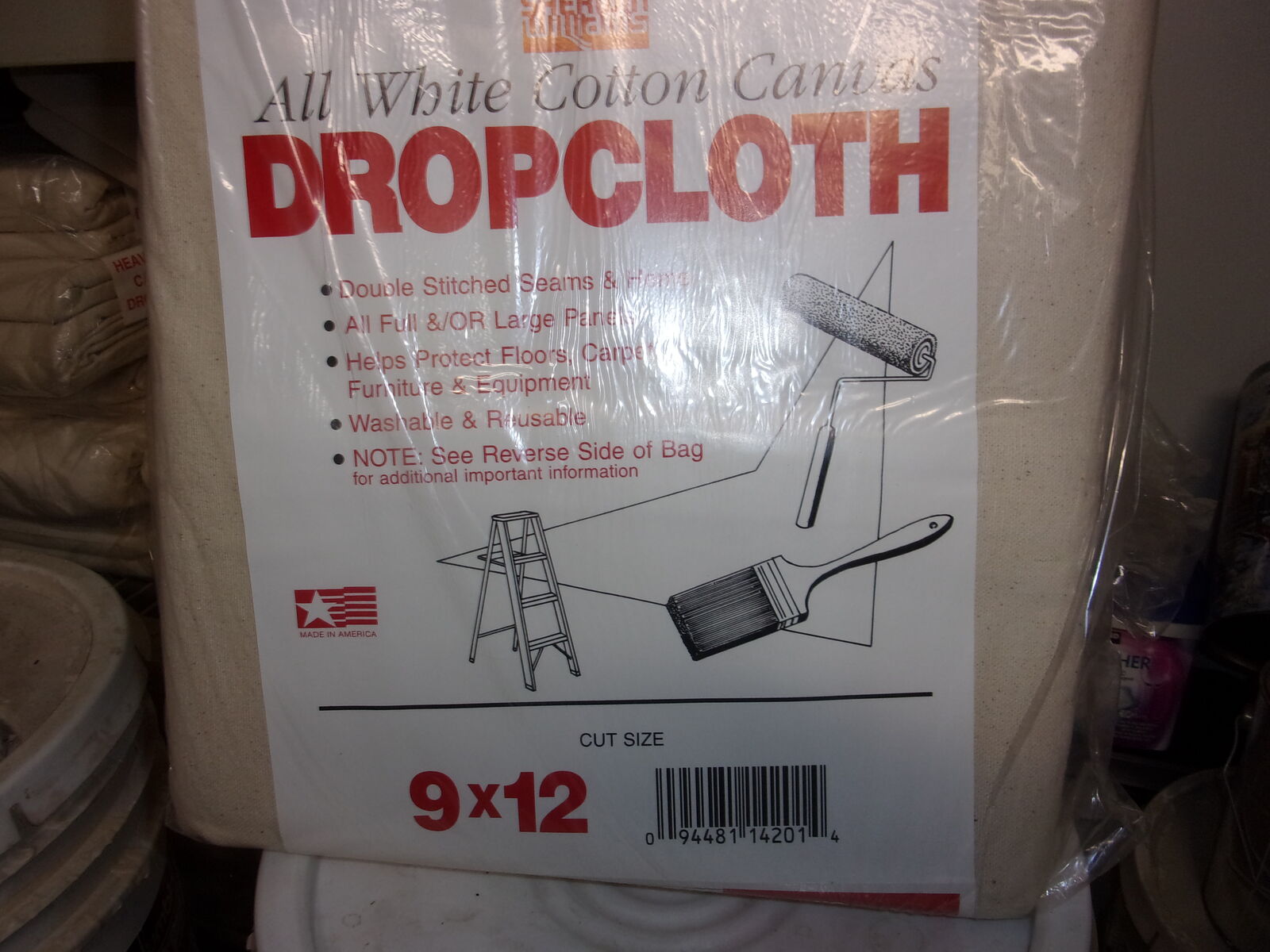 New canvas drop clothes