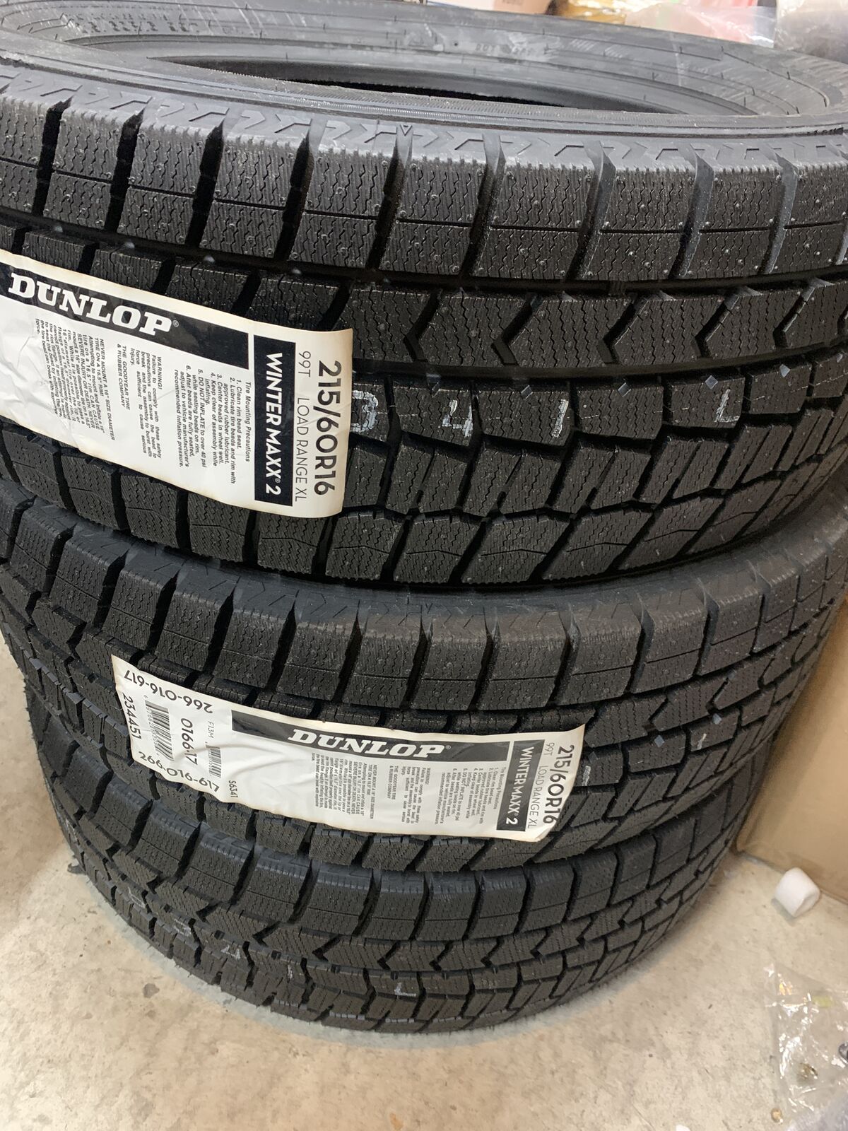 3 - Dunlop Winter Maxx 2 P215/60R16 99T BSW Winter Tire | Wheels and ...