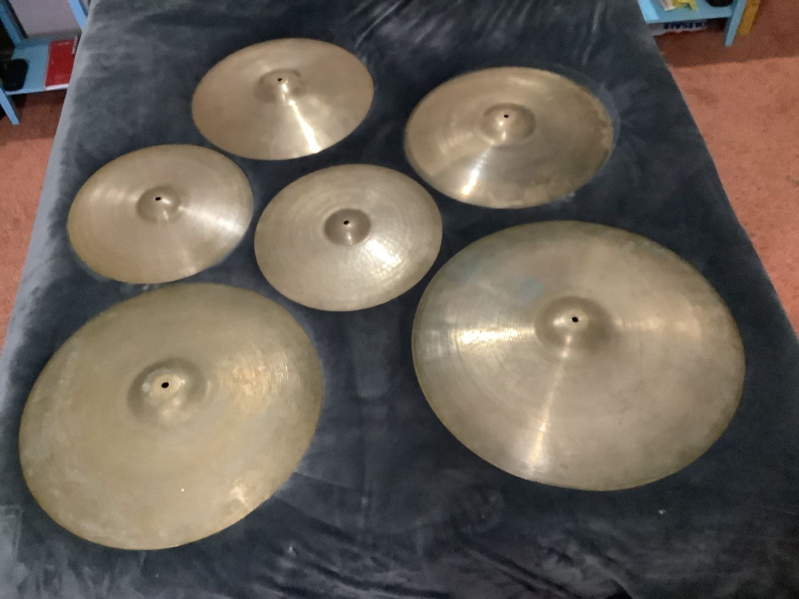 Zildjian vintage 24”, 22”, 19”, 18”, 16” hihats