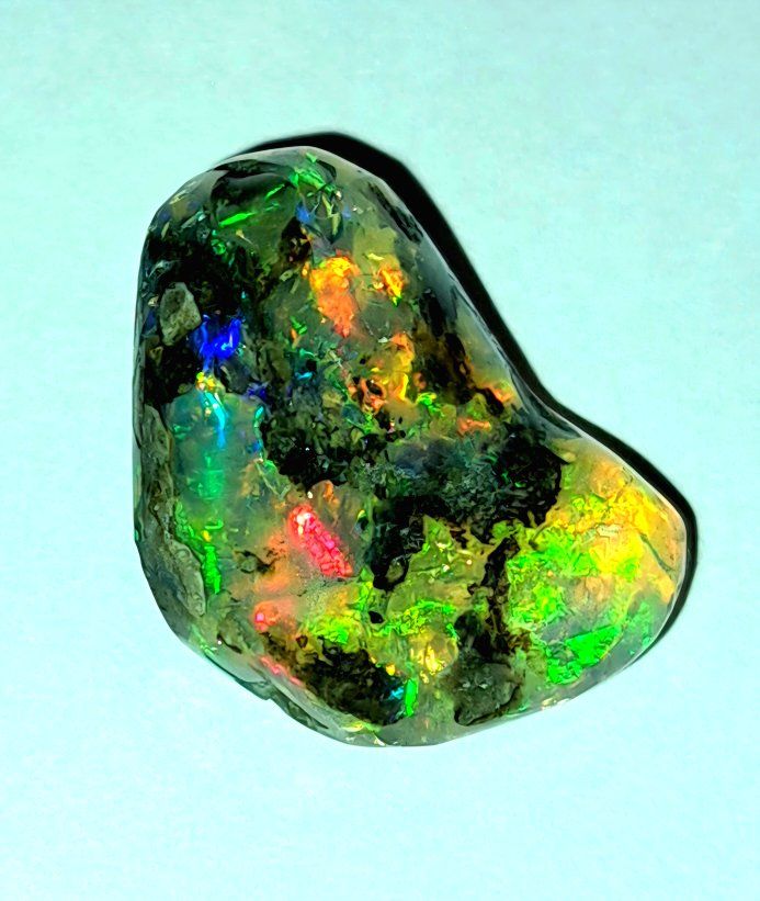 20.1 Carats Top Australian Boulder Seam Opal w/ Full Spectrum of Color