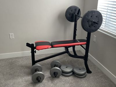 Weight Bench Press and weights