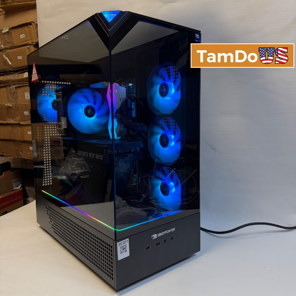 iBUYPOWER Gaming Desktop, Core Ultra 7 265F, 32GB DDR5, 2TB SSD, RTX 5070 12GB