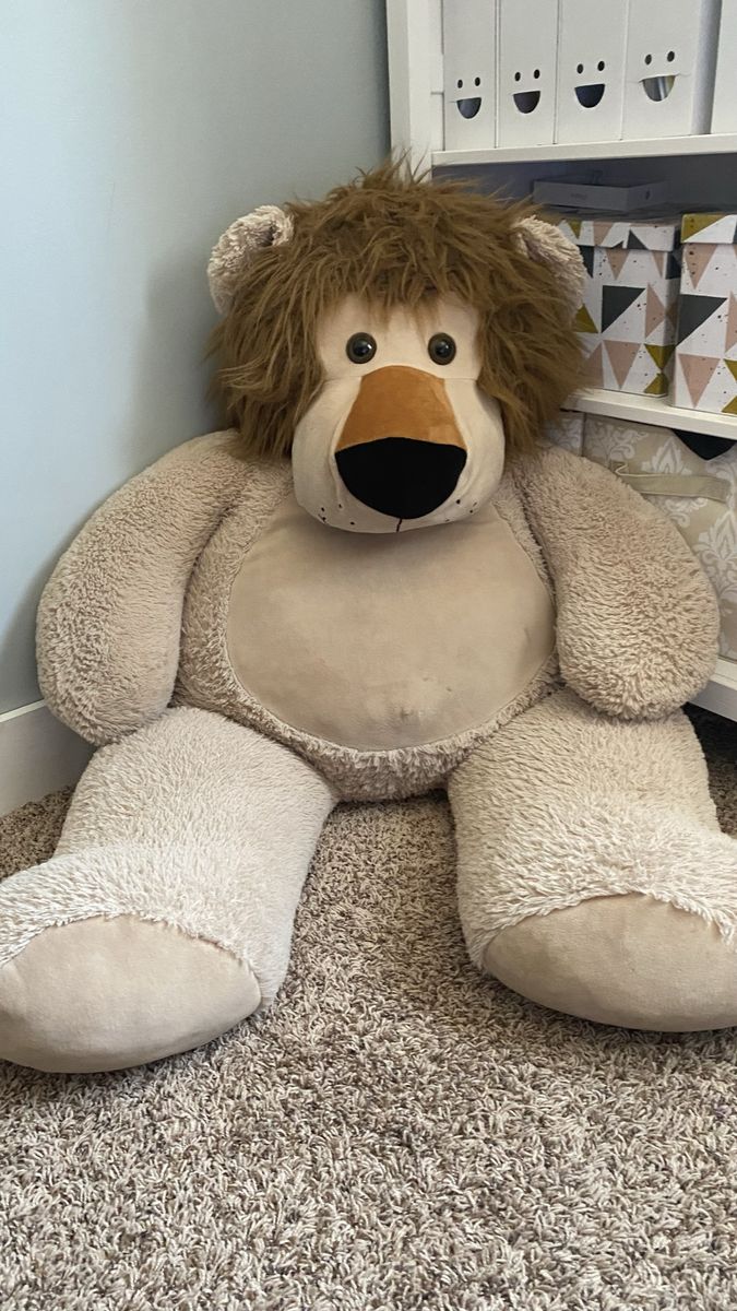 Giant Stuffed Lion Plush Toy