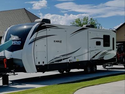 2021 Jayco Eagle 334RLOK Travel Trailer with King Bed and Dual Awnings + Lots of Upgrades