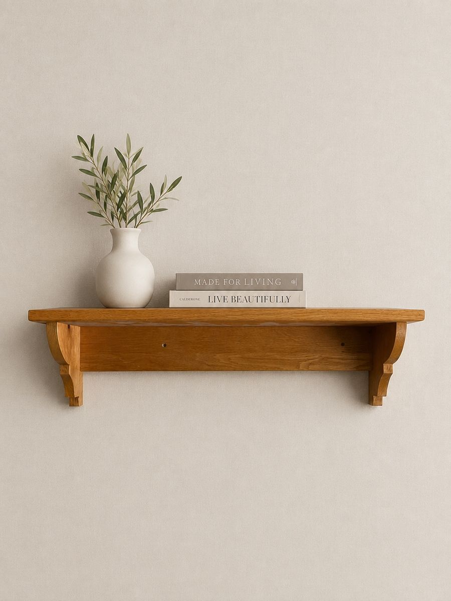 30” Oak Wall Shelf