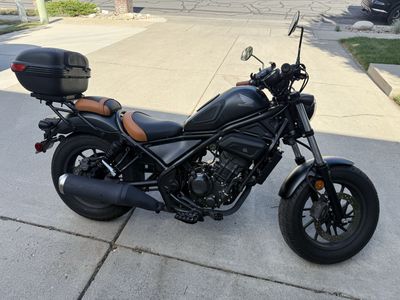 2025 Honda Rebel 300 Motorcycle - 4,200 Miles - Custom Seat & Upgrades