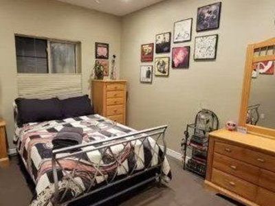 Complete 5-Piece Bedroom Furniture Set - Dresser, Mirror, Tallboy, Nightstands, Bed Frame (Queen)