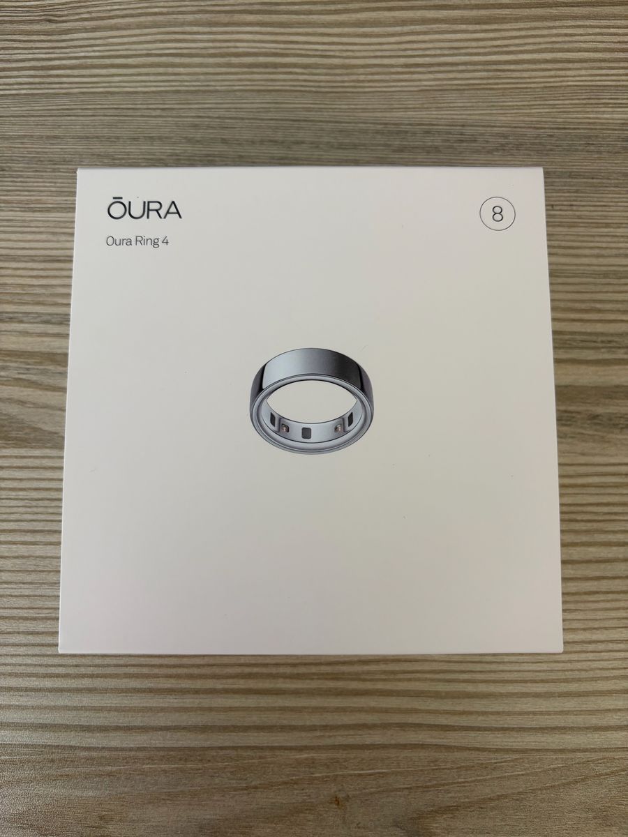 Oura Ring 4 Size 8 Silver