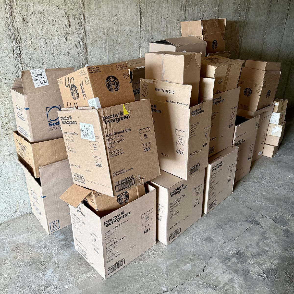 36 Cardboard Boxes