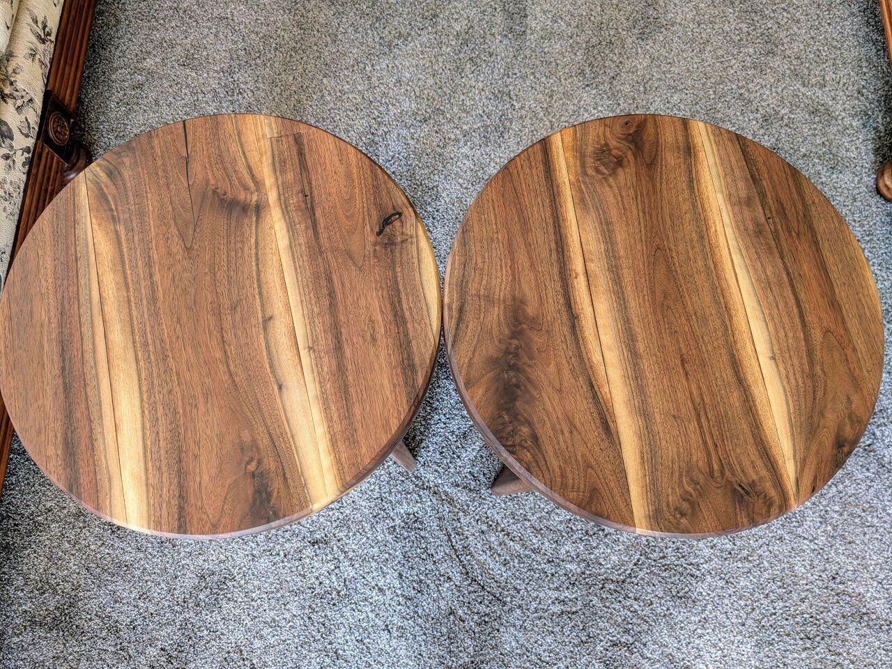 Black Walnut side tables