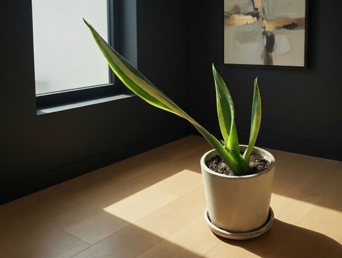 Live Snake Plant In A Pot