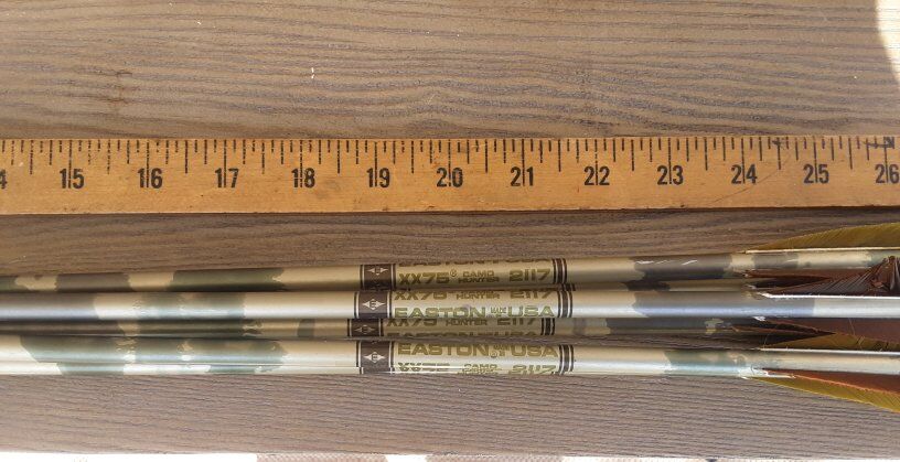 Aluminum arrows by Easton Camo Hunters 2117's