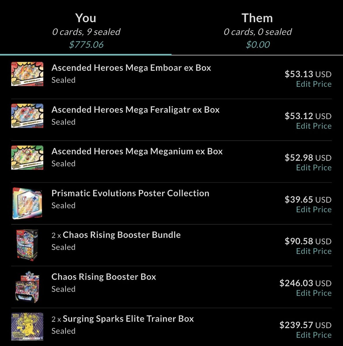 Pokemon sealed lot
