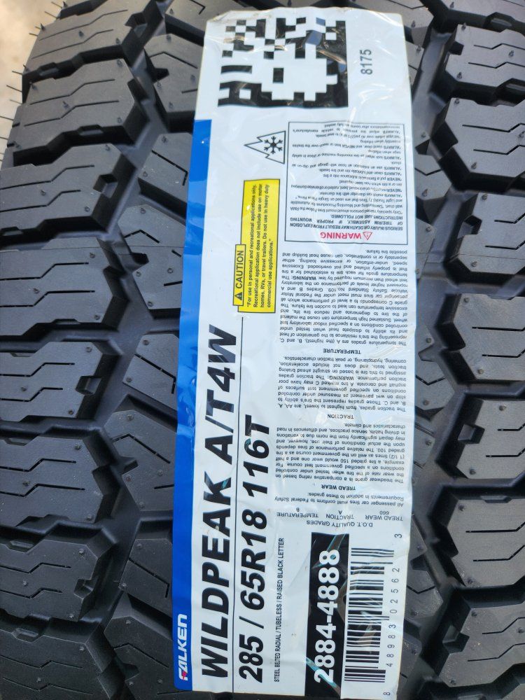 285/65r18 falken wildpeak at4w