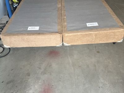 King Size Temper-Pedic Mattress Foundation & Frame