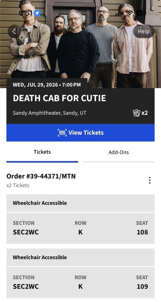 Seath Cab For Cutie - July 29th - Sandy
