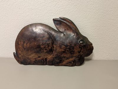 rob bunting connecticut coppersmiths copper rabbit sculpture