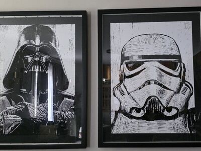 Star Wars Art - Vader and Storm trooper