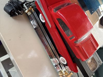 Vintage Red Classic Car VHS Player Combo - Retro Novelty Item