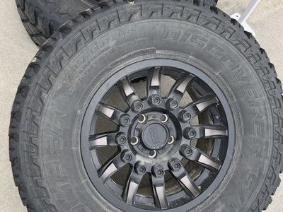 Two Black Rhino Wheels w/ Cooper tires