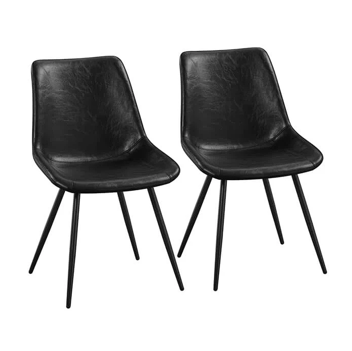 Brand New in Box Yaheetech Faux Leather Dining Chairs Set of 2 Black