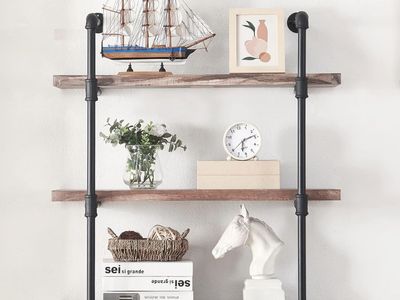 Industrial Pipe Triple Shelf