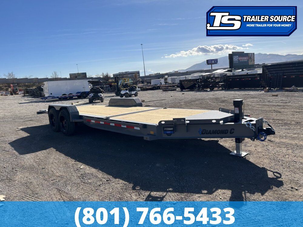 7x22 Diamond C HDT 208 Tilt Trailer - 18K GVWR - 18 Ply Tire Upgrade