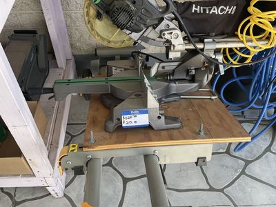 Hitachi 10" Miter Saw w/ Stand - Used Power Tool for Woodworking