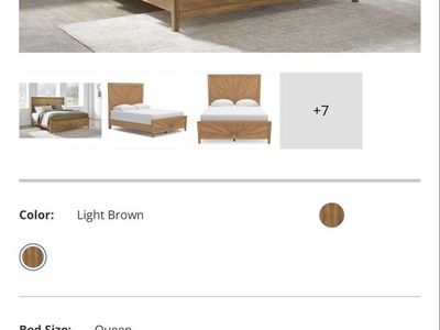 Queen Wooden Sunburst Bed Frame with Sealy PostPosturepedic Mattress & Takston Nightstand Set