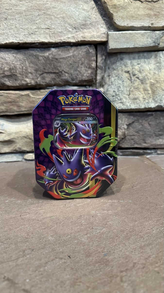 Pokémon Mega Gengar Ex Big Mega Moonlit Tin (Pokemon cards tcg)