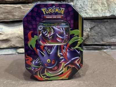 Pokémon Mega Gengar Ex Big Mega Moonlit Tin (Pokemon cards tcg)
