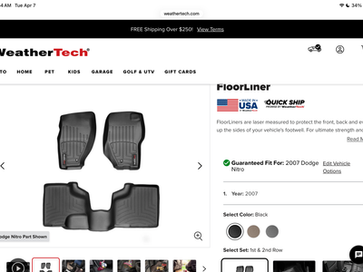 2007 Dodge Nitro Weather Tech Mats Set