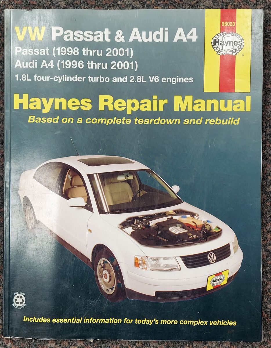 Haynes Repair Manual - VW Passat & Audi A4