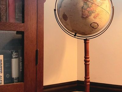 Replogle Commander II Floor Globe, Antique 16"