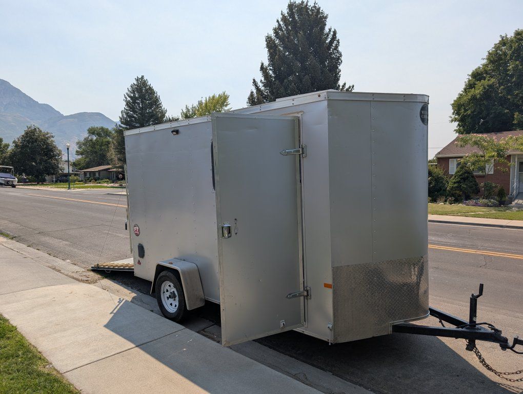 6x12 Extended Height Camper/Toy Hauler Enclosed Trailer 