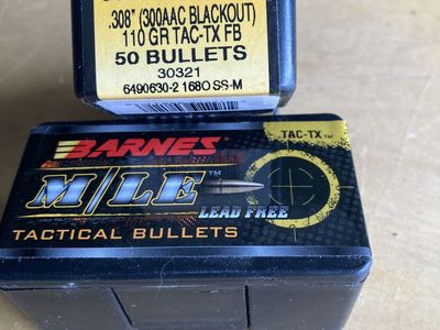 Barnes 30 Cal bullets