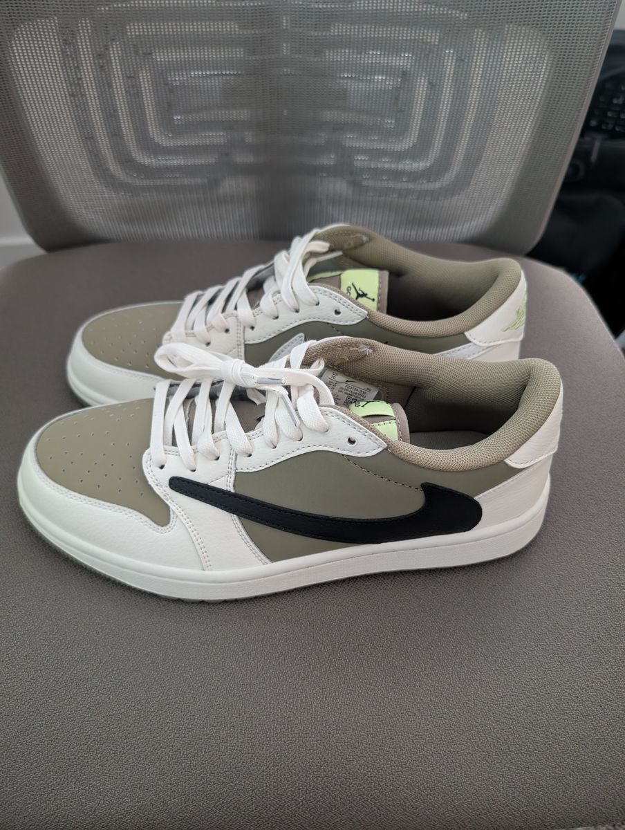 Air Jordan 1 Low Golf x Travis Scott - Neutral Olive - Size 10 (No Box)