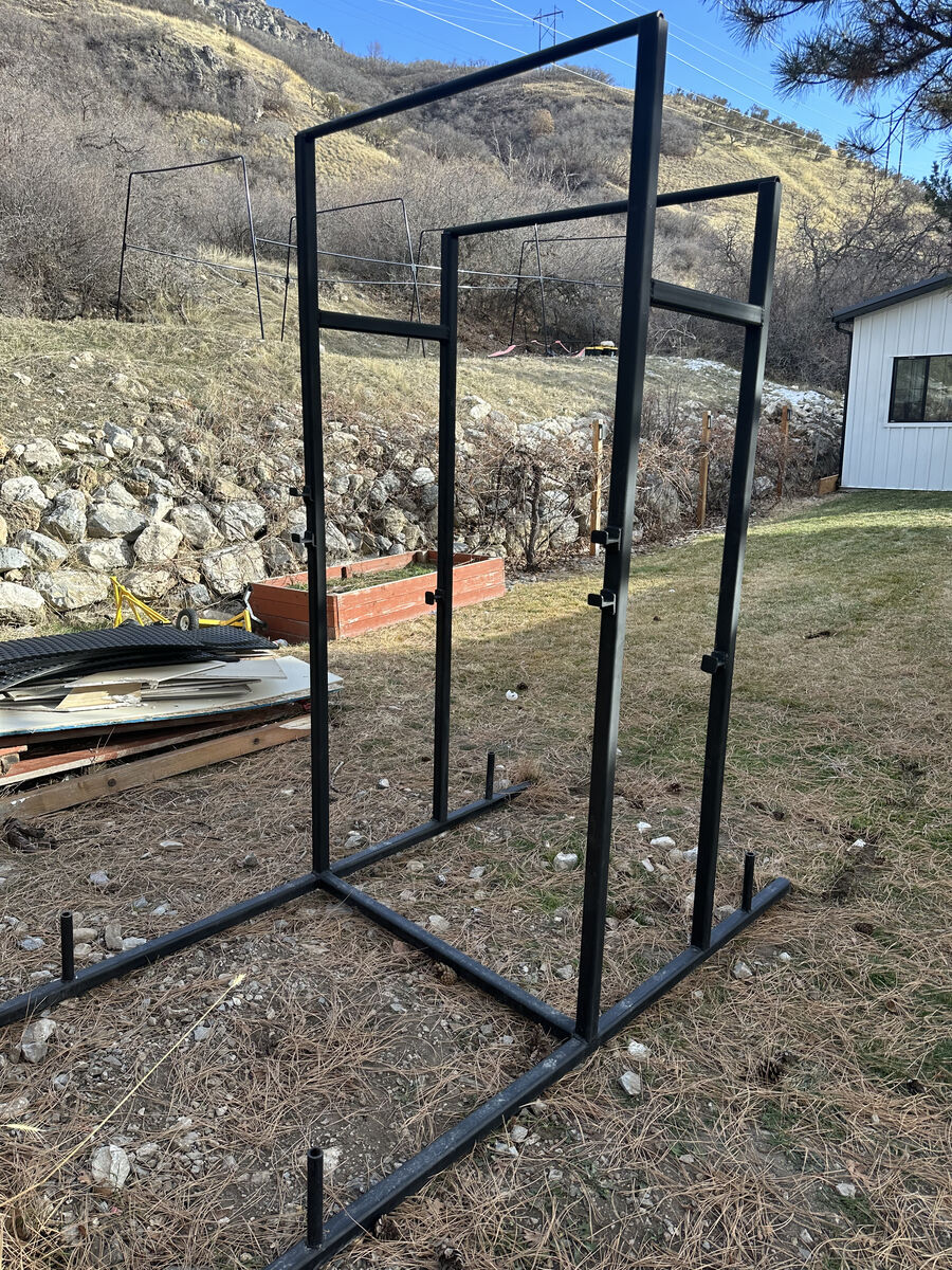 Squat rack, pullup bar, Bench rack, weight holder