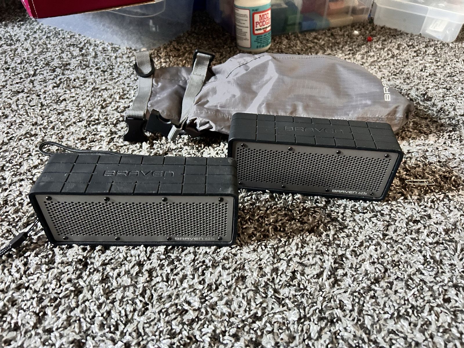 Braven 625s Rugged Portable Bluetooth Speaker Lot of 2 with Bag