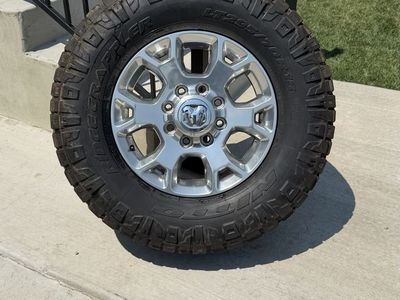 Dodge Ram 3500 Rims and Tires 295/70R18 Nitto Ridge Grappler Load E