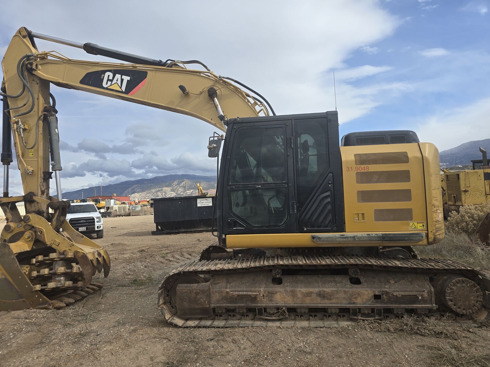 2014 CAT 320E LRRTH, Thumb, 24" compaction wheel