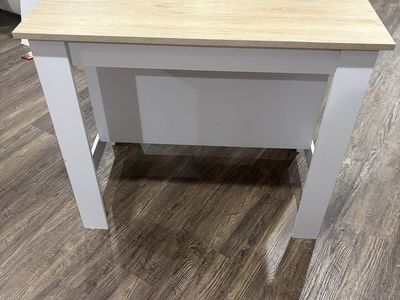White Kitchen Island with Laminate Top