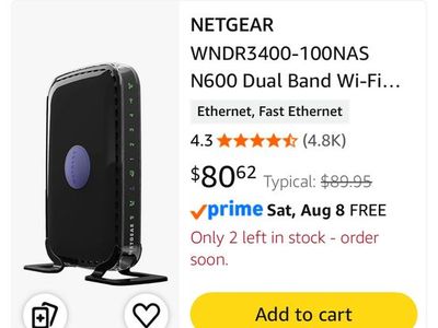 NETGEAR N600 WiFi Cable Modem Router C3700 DOCSIS 3.0 Dual Band