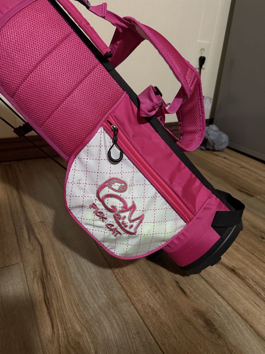 Pink cat kids golf set 