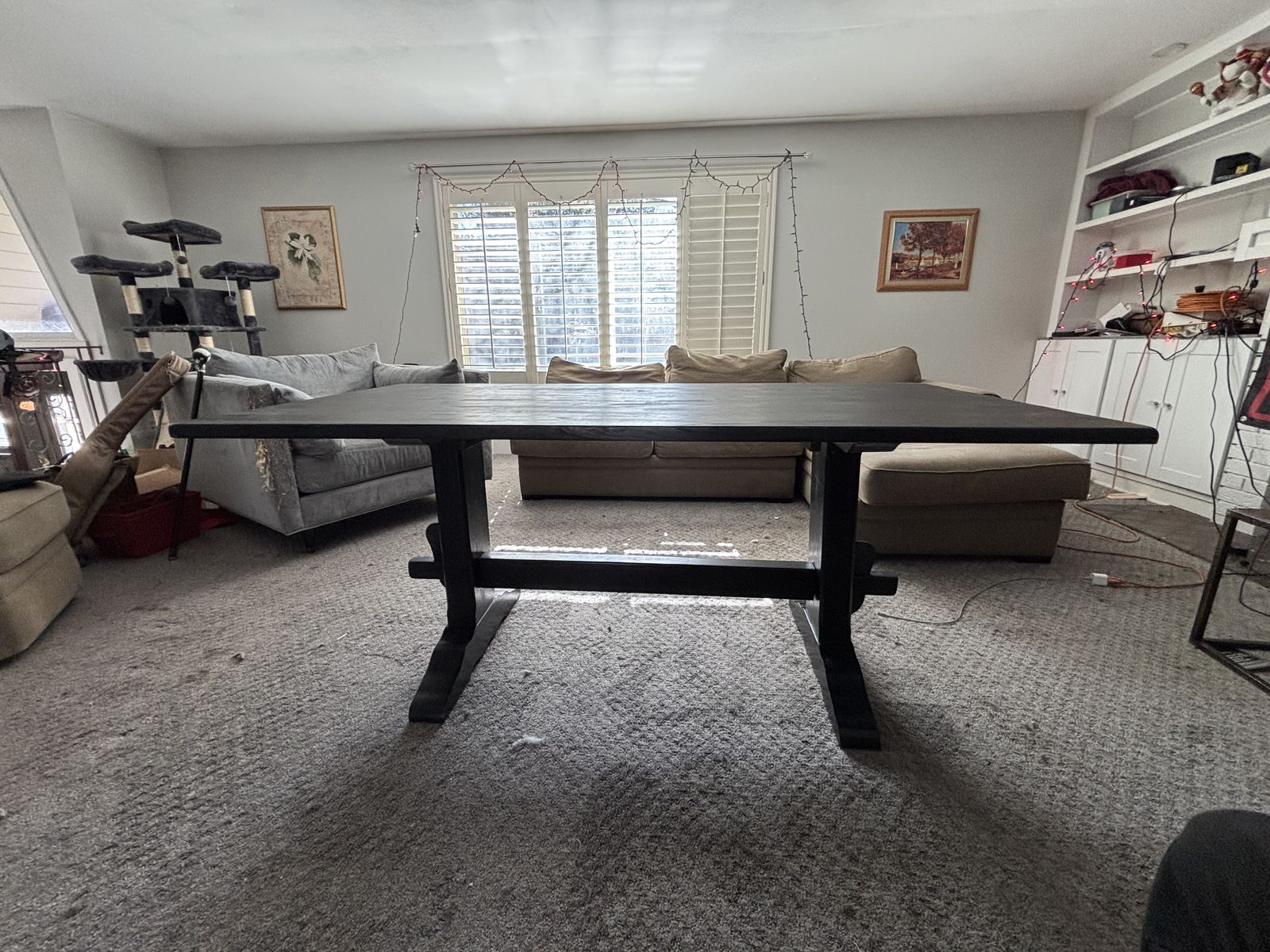 Black Table And Six Chairs